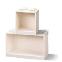 LEGO® Brick závěsné police, set 2 ks bílá