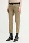 Kalhoty G-Star Raw dámské, černá barva, střih chinos, medium waist, D25257-C105