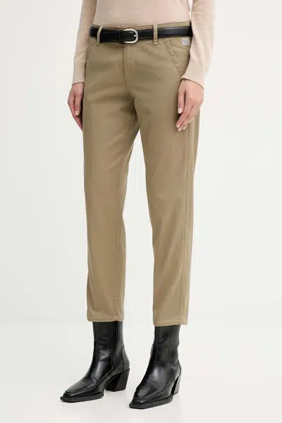 Kalhoty G-Star Raw dámské, černá barva, střih chinos, medium waist, D25257-C105