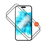 Tvrzené sklo FIXED Full-Cover s aplikátorem pro Apple iPhone 17, 2ks, černá