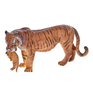 Zoolandia tygr s mládětem 15cm