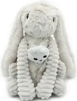 PTIPOTOS Plyšový králík Toudou  šedý - máma s miminkem