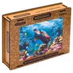 Unidragon dřevěné puzzle - Želva, velikost S