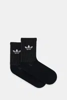 Ponožky adidas Originals Refl Crew S 2-pack černá barva, JX5222