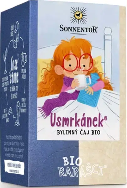 Usmrkánek (čaj bio, bylinná směs, porcovaný, 21,6 g)