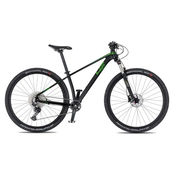 Horské kolo 4EVER Dark Sport 29" - model 2025 S (15,5", 150-165 cm) pearl black/green