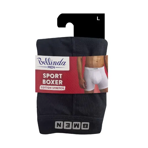 Bellinda Pánské bavlněné boxerky Sport vel. L 1 ks černé