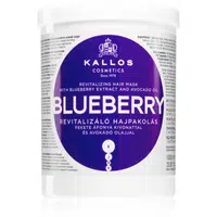 Kallos KJMN Professional Blueberry revitalizační maska pro suché, poškozené a chemicky ošetřené vlasy 1000 ml