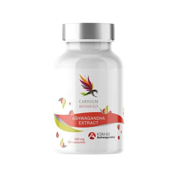 CARNIUM BOTANICALS Ashwagandha Extract KSM-66 60 kapslí