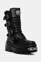 Kožené workery New Rock CRUST NEGRO REACTOR CASCO TOBERAS