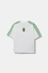 Dětské bavlněné tričko adidas Originals MINECRAFT bílá barva, s aplikací, KD9830