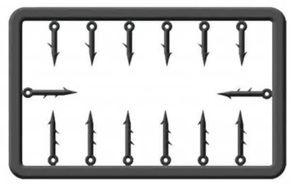 Cralusso trn plastic bait spike 14 ks - 5+7 mm