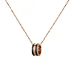 Daniel Wellington Stylový bronzový náhrdelník s kruhovým přívěskem Emalie DW00400305