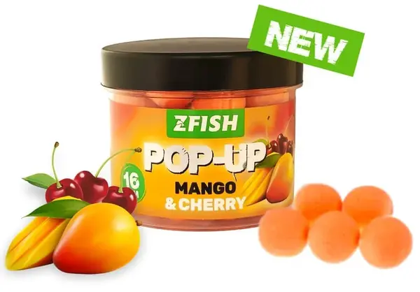 Zfish plovoucí boilies pop-up 60 g 16 mm - mango-cherry