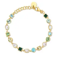 Brosway Luxusní pozlacený náramek s barevnými krystaly Symphonia BYM171