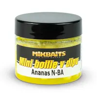 Mikbaits mini boilie v dipu 6-8 mm 50 ml - ananas n-ba