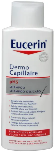 Eucerin Šampon na vlasy pro citlivou pokožku pH5 Dermocapillaire 250 ml