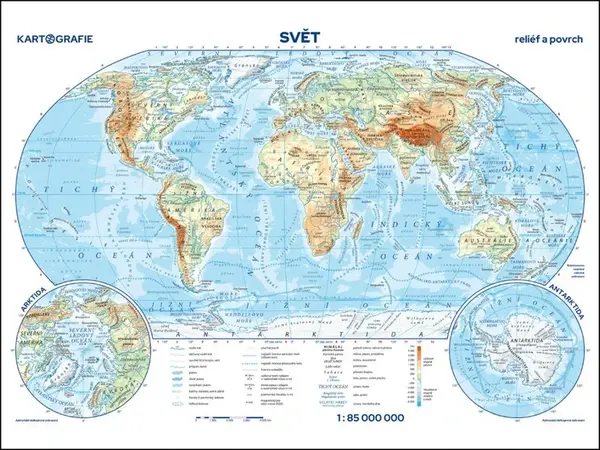 Svět reliéf a povrch