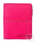 Diář: Růžový/kroužkový S s vyměnitelným kalendáriem