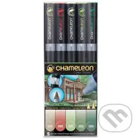 Set Chameleon tónovací fixy, 5ks - přírodní tóny