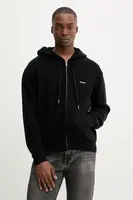 Bavlněný kardigan Guess Jeans pánský, černá barva, M5YR20 Z3P41