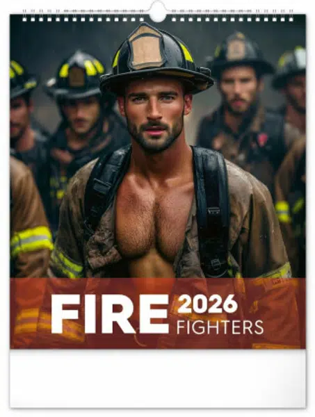 Kalendář 2026 nástěnný: Dreamy Firefighters, 30 x 34 cm