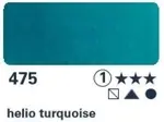 Akvarelová barva Horadam 1/2 – 475 helio turquoise