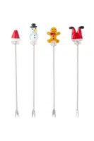 Sada vidliček na jednohubky Bloomingville Feliz Cocktail Fork 4-pack