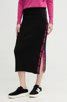 Sukně Dkny černá barva, midi, pouzdrová