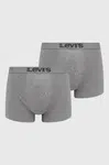 Boxerky Levi's ( 2-pak) pánské, šedá barva