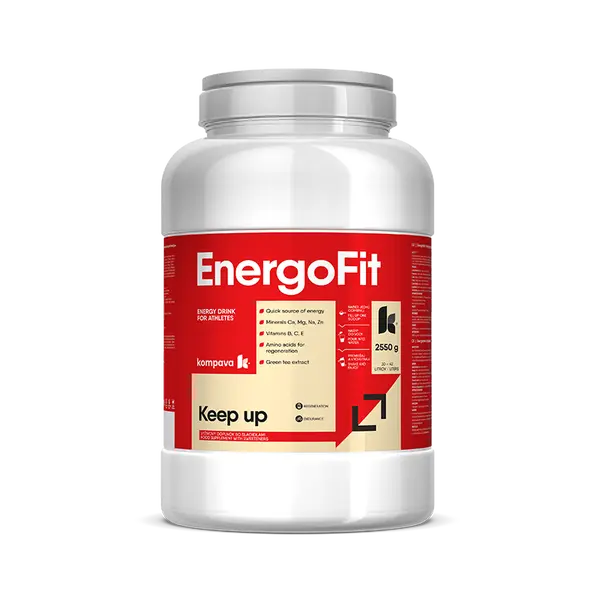 KOMPAVA Sportovní energetický nápoj EnergoFit 2550g černý rybíz