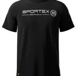 Sportex rybářské tričko t-shirt černé s logem - xl