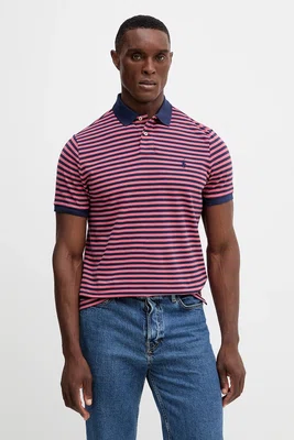 Bavlněné polo tričko Polo Ralph Lauren bílá barva, 710956682