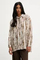 Košile Answear.LAB dámská, hnědá barva, relaxed, s klasickým límcem