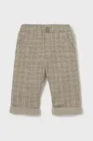 Kojenecké kalhoty Mayoral Newborn hnědá barva, 2575