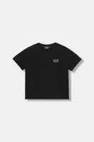 Dětské tričko EA7 Emporio Armani černá barva, 7G000137 AF10373