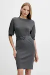 Šaty Armani Exchange šedá barva, mini, XW000775 AF10352