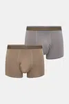 Boxerky CR7 Cristiano Ronaldo 2-pack pánské, hnědá barva, 8502-49-455