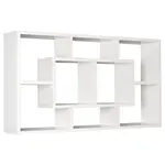 MID.YOU NÁSTĚNNÝ REGÁL, bílá, 85/47,5/16 cm