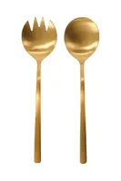 Salátové lžíce House Doctor HDGolden 5,5 x 23 cm 2-pack