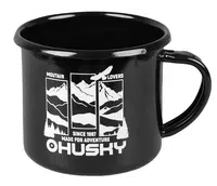 Husky Plechový hrnek hory-černý Hrnek