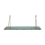 Závěsná police House Doctor HDMarble 24 x 70 cm tyrkysová barva