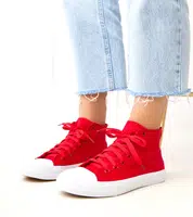 marka niezdefiniowana Red High-top Sneakers Ghanem