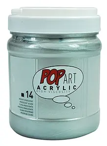 Akrylová barva Pébéo 700ml – 14 stříbrná