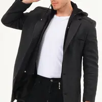 PLT8371 DEWBRRY PÁNSKY KABÁT-DIAGONÁLNY ANTRACIT