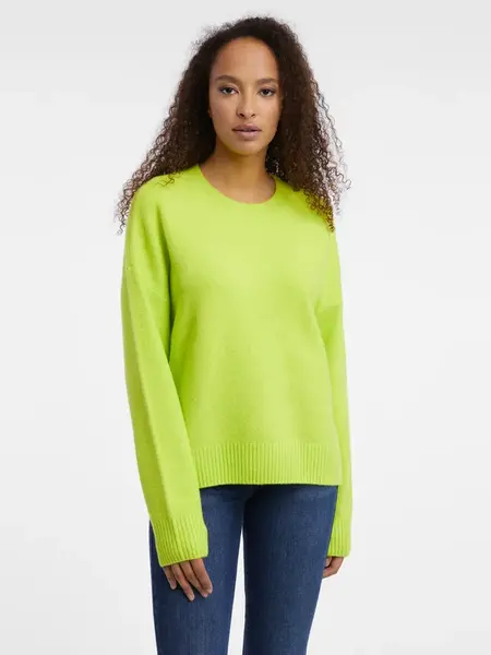 Neónovo zelený dámsky sveter ORSAY