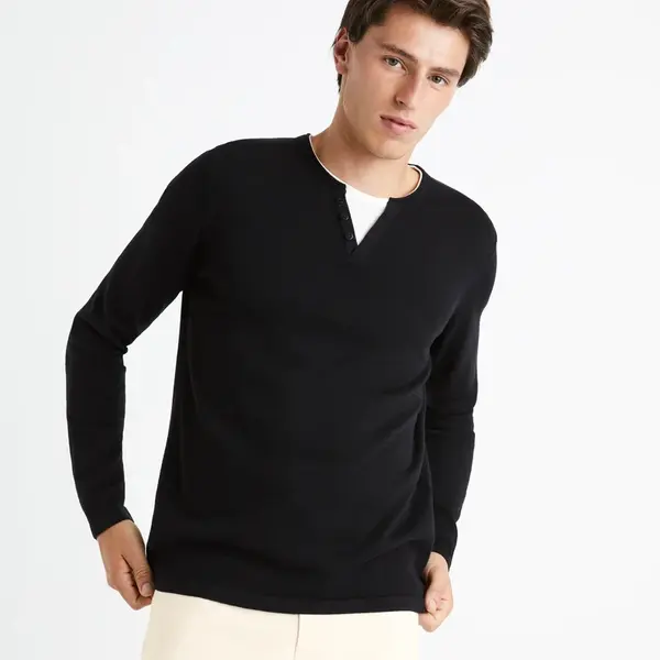 Čierny pánsky sveter Celio Felano