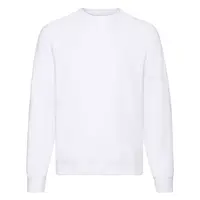 Biała bluza męska Raglan Sweat Fruit of the Loom