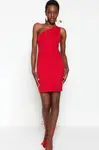 Dámské šaty Trendyol TPRSS23EL00293/Red