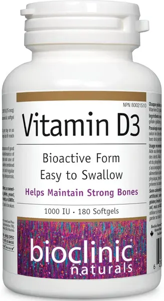 WEBBER NATURALS Vitamín D3 1000 IU BioClinic vyrobené z ľanových semien